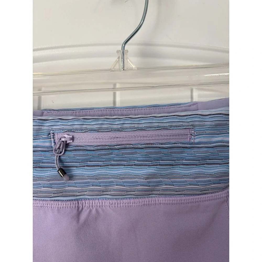 Lululemon Pace Rival Skirt II Lilac Caspian Blue Skort 10 Tall